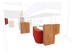 Österreichische Nationalbibliothek - Gruppenarbeitsbereich 3d; Copyright: Selisko